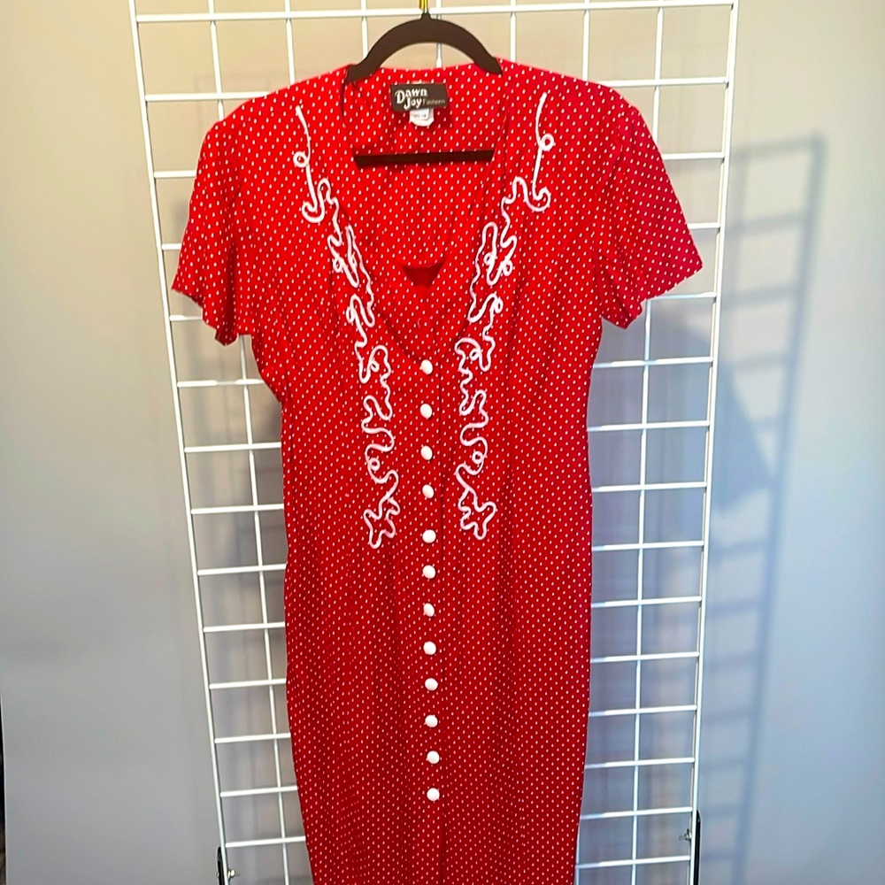 Vintage western midi dress